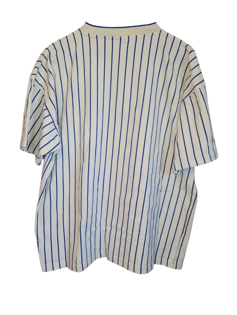 ​Vintage New York Mets Pinstripe Henley Jersey Shirt Reebok Y2K L - Picture 8 of 10
